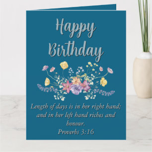 Carte Gros Anniversaire Maman Bleu Floral Texte