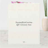Carte Gros Anniversaire Maman Rose Floral Texte (Dos)