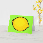 Carte Gros citron (Fleur jaune)