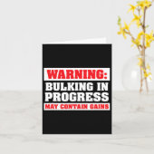 Carte Gros En Cours Drôle Poids Levant Bodybuild (Fleur jaune)