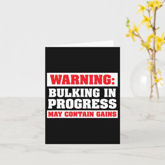 Carte Gros En Cours Drôle Poids Levant Bodybuild (Fleur jaune)