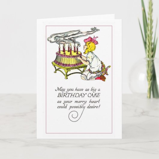 Carte Gros gâteau d'anniversaire (Devant)