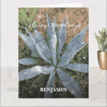 Carte Gros Joyeux Anniversaire Hommes Aquarelle Plantes<br><div class="desc">Big Happy Birthday Men Watercolor Plantes Custom Card a un beau plante qui peut être apprécié. Remplacez l'information par la vôtre et donnez à cette personne spéciale dans votre vie. Photo de Denise Bennerson,  photographe</div>