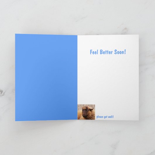 Carte Gros Moutons Sérieux Fuzzy Se Bien (Intérieur)