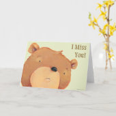 Carte Gros ours Brown (Fleur jaune)