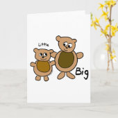 Carte Gros ours Petit Ours (Fleur jaune)