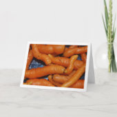 Carte Gros plan de carottes biologiques (Devant)