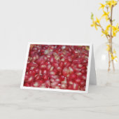 Carte Gros plan de graines de grenade (Fleur jaune)