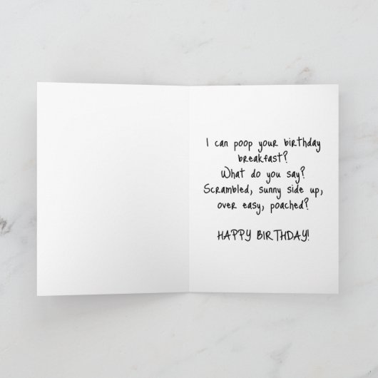 Carte Gros plan de la tête de poulet amusant (Intérieur)