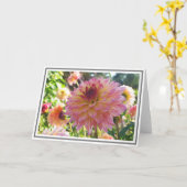 Carte Gros plan Décoratif Jaune Rose Dahlia (Fleur jaune)