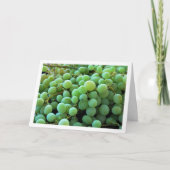 Carte Gros plan sur des raisins blancs (Devant)