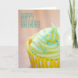 Carte Gros plan sur la décoration de Cupcake Anniversair