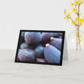 Carte Gros plan sur le fruit de figue violette (Fleur jaune)