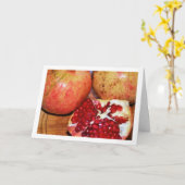 Carte Gros plan sur un fruit de grenade (Fleur jaune)