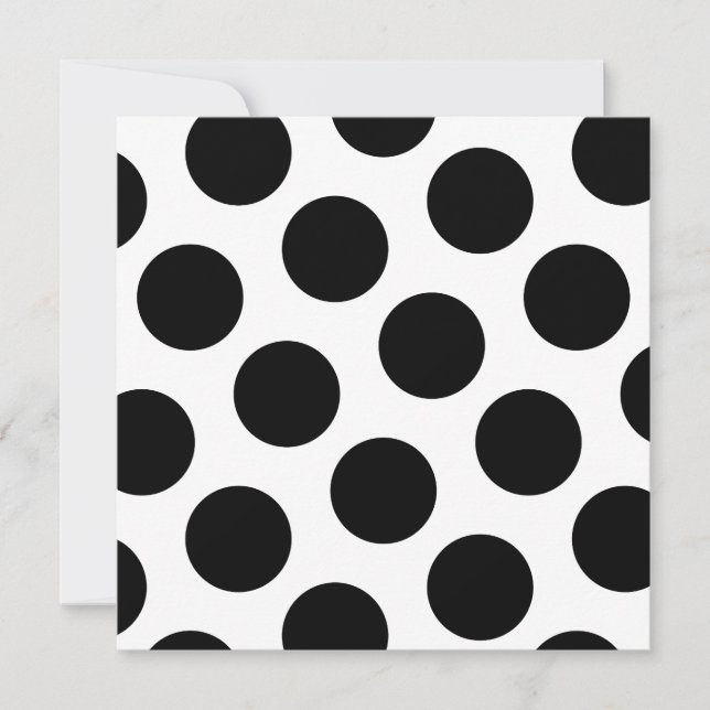 Carte Gros points diagonaux noirs (Devant)