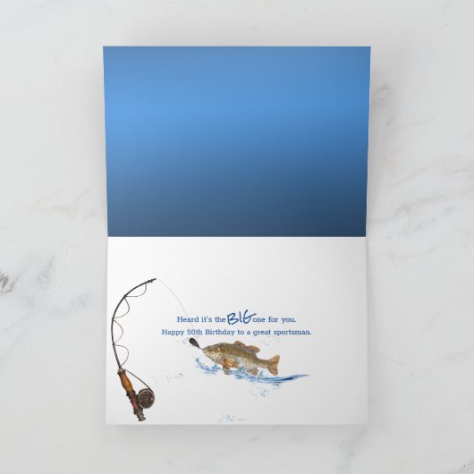 Carte Gros Poisson anniversaire (Intérieur)