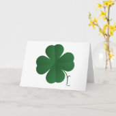 Carte Gros quatre feuilles (Fleur jaune)