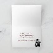 Carte Gros visage Chat Anniversaire (Intérieur)