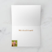 Carte Grosse affaire de vache drôle Anniversaire (Intérieur)