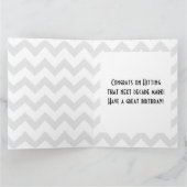 Carte Grosse décennie marqueur heureux Anniversaire sour (Intérieur)