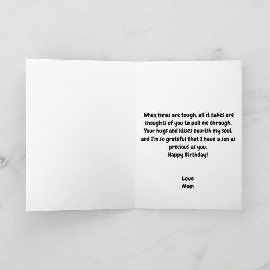 Carte Grosse drôle Fils blanc 30e anniversaire (Intérieur)