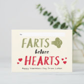 Carte Grosse fête de garçon avant les coeurs salle de cl (Debout devant)