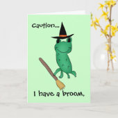 Carte Grosse Halloween (Fleur jaune)