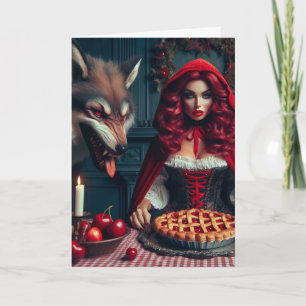 Carte Grosse Vers Le Petit Rouge Gros Mauvais Loup Anniv