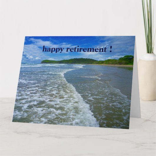 Carte grosses vagues à la retraite (Devant)
