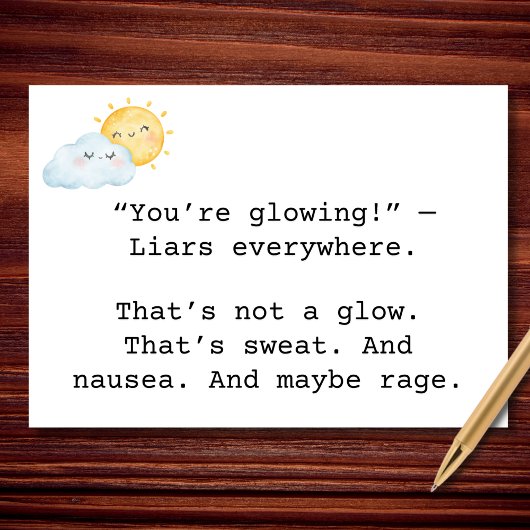 Carte Grossesse « Éblouissante » de Rage