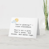 Carte Grossesse « Éblouissante » de Rage (Devant)