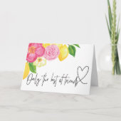 Carte Grossesse Florale Bébé Révéler Cadeau Pour Ami Tan (Devant)