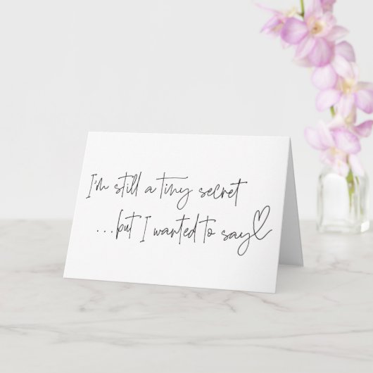 Carte Grossesse Nouvelle révélation pour bébé pour la fa (Orchidée)