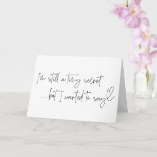 Carte Grossesse Nouvelle révélation pour bébé pour la fa