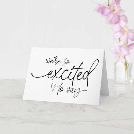 Carte Grossesse Nouvelle révélation pour bébé pour la fa (Orchidée)