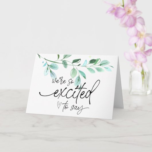 Carte Grossesse Nouvelle révélation pour bébé pour la fa (Orchidée)