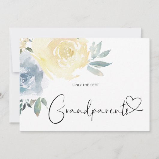 Carte Grossesse Révéler Grand Grand-Parents Nouveau bébé (Devant)