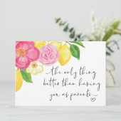 Carte Grossesse Révéler Grand-Parent Surprise Je suis en (Debout devant)