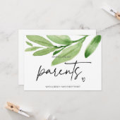 Carte Grossesse Révéler Parents Surprise s'attendant à b (Devant/Arrière en situation)