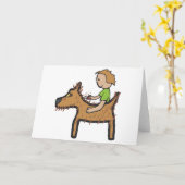 Carte Grossissement de chien (Fleur jaune)