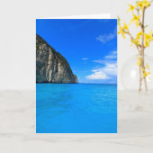 Carte Grottes bleues Zakynthos Grèce (Fleur jaune)