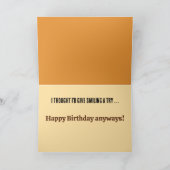 Carte Grouchy Grumpy Chat Exotique Perse Drôle Anniversa (Intérieur)