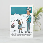 Carte Groundhog Day Flat Greeting Card (Debout devant)