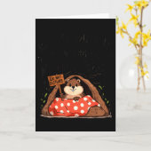 Carte Groundhog Day Funny Groundhog Wake Me Up When Wint (Fleur jaune)