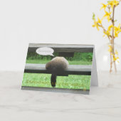 Carte Groundhogs Rule Groundhog Day Grey Card (Fleur jaune)