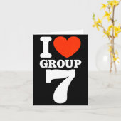 Carte Group 7 Viral Trend I Love Group 7 Sarcastic G7 Me (Fleur jaune)