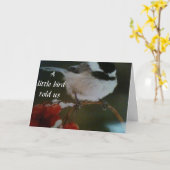 CARTE GROUP ENVOIE UN OISEAU AVEC UN SOUHAIT D'ANNIVERSA (Fleur jaune)