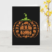 Carte Group Sheeps Citrouille forme mûre Halloween Thank (Fleur jaune)