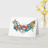 Carte Groupe 2 de la Ligue de la justice de l'Amérique (Fleur jaune)