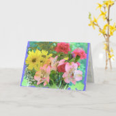 Carte Groupe brillant (Fleur jaune)